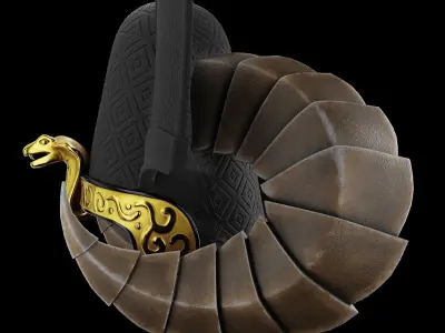 Pharaoh Hat - SciFi Character Design Low-poly 3D model Low-poly 3D model