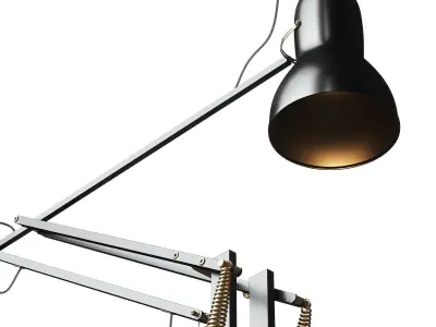 Anglepoise 1227 Brass Table Lamp 3D model