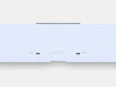 BESTA TV bench with drawers and door 3 Low-poly 3D model