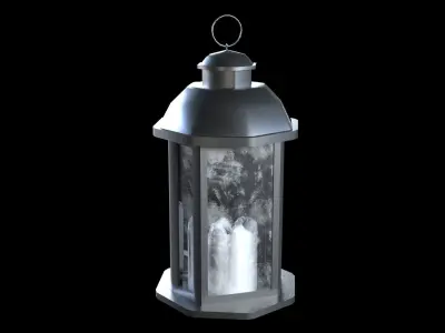 Lantern 2 of the 3 Free low-poly 3D model
