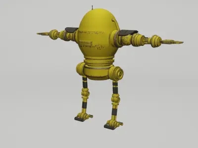 Robot with arms and legs 3D model