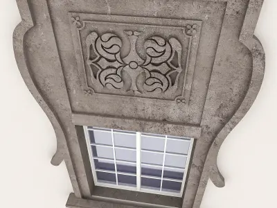 Window Frame 18 Low-poly 3D model