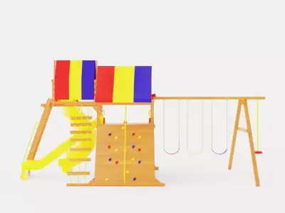 Circus Castle Pkg V Loaded Low-poly 3D model