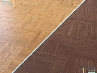 Parquet - Laminate - Wooden floor 2 in 1 Low-poly 3D model 63