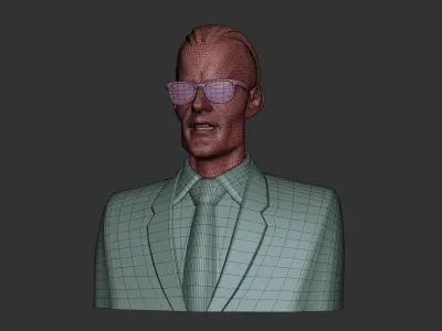 Max Headroom - PBR Low-poly 3D model