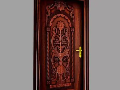 Classic interior door 3D model