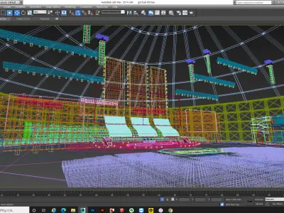 Game Tournament Stage 3D model