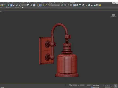 Keswick 1 Light Wall Sconce Low-poly 3D model