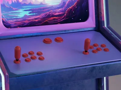 Game Machine Space Low-poly 3D model