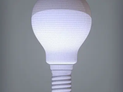 Detailed Light Bulb 3D model