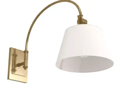 Light Antique Brass Swing Arm   by Currey  Company perigold 3D model