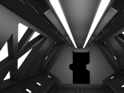 Sci Fi Tunnel 3D model