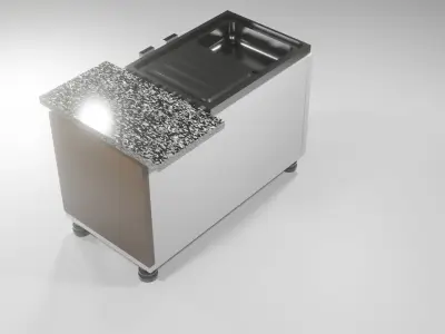 washbasin table Low-poly 3D model