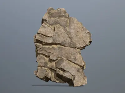 Stone rock Low-poly 3D model order