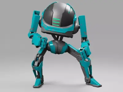 Android  rigged character 3D model