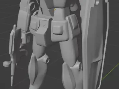 Mobile Suit Gundam 3D print model