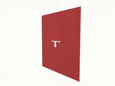 Emergency Door Low-poly 3D model