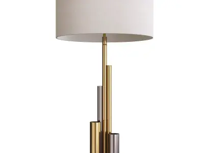 Brass and Bronze Metal Table Lamp Liang and Eimil Miami Low-poly 3D model