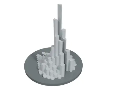 Realistic 3D Model of Nghinh Phong Tower 3D model