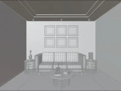 mini home theater for small home Low-poly 3D model