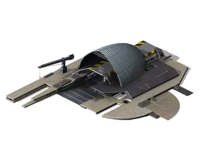Battleship - Repair Station 01 3D model