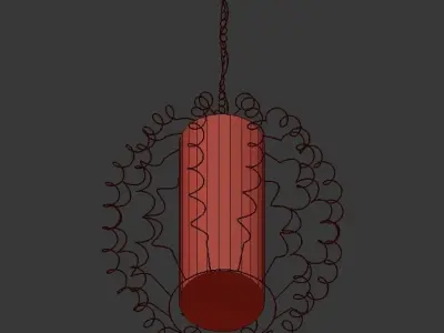 Langston Orb Chandelier 3D model