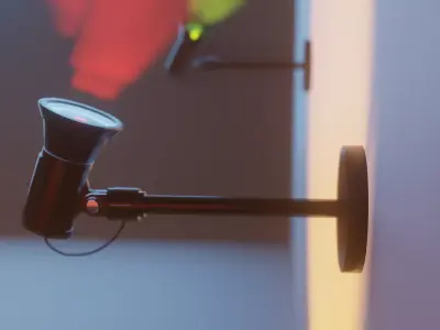 Spotlightver1 wall lamp 3D model