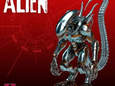 Alien Horror STL File Terrifying Xeno-Inspired Alien 3D print model