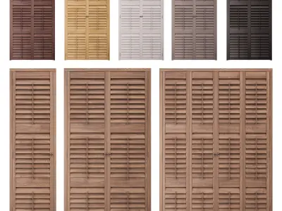 Shutters Doors 4 3D model