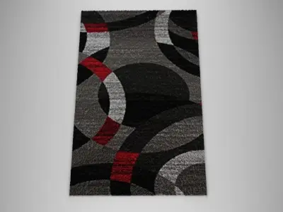 Modern rug 3D model purchase