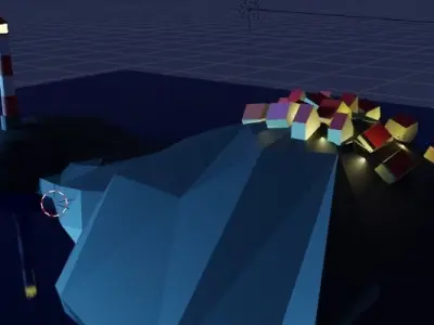 Lighthouse City Low-poly 3D model