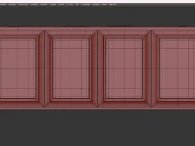 BLUEMOON SIDEBOARD Low-poly 3D model