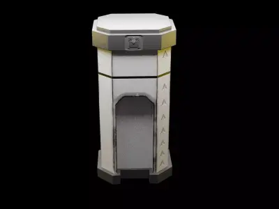SciFi Container - Game Ready - PBR 3D Model Low-poly 3D model