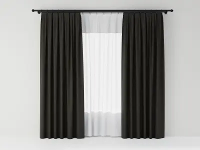 Curtains 04 collection 1 3D model