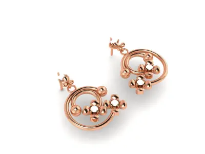 Women Earrings 3D print model