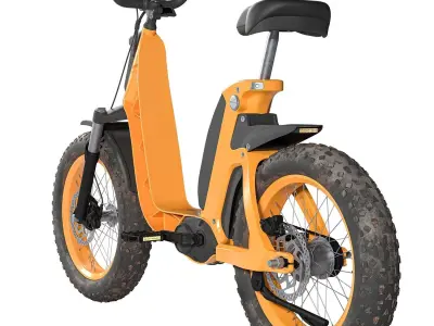 Fantic Issimo Electric Bike  Low-poly 3D model