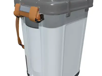 Rugged Portable Survival Device Low-poly 3D model