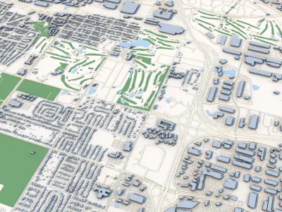 Minneapolis City Minnesota United States 3D model