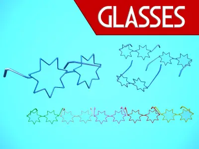 GLASSES 04 - CARTOON STYLIZED Low-poly 3D model