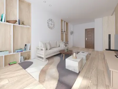 Chinese interior scene Free 3D model