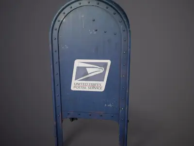 Mailbox - Gameready Asset Low-poly 3D model