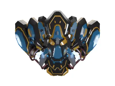 robot mask 3D model