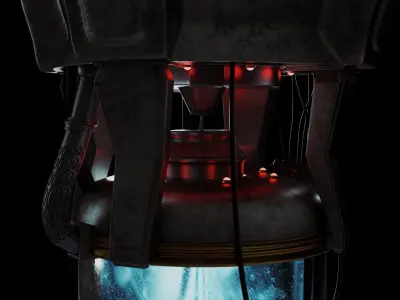 Sci-Fi Human Capsule Cyberpunk Laboratory  3D model