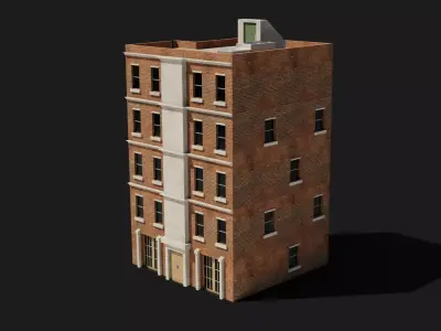 Small apartment building Free 3D model