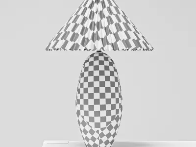 The Enora Pieced Vellum Table Lamp 3D model