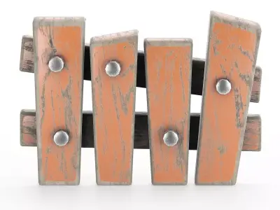 Stylized fance model game rady Low-poly 3D model