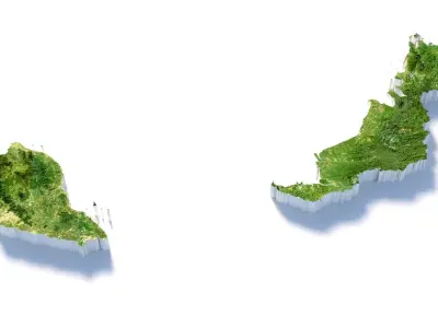 Malaysia Terrain Country 3D model