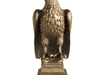 eagle statue 2 3D model