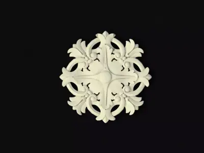 rosette dekor 3D model 8