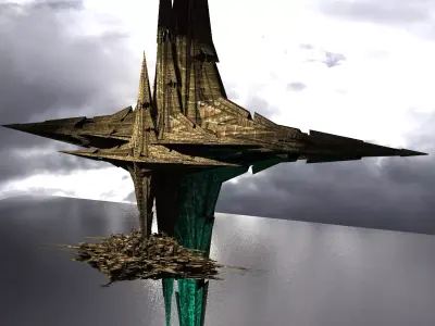 Sunlight Angelic Sci fi Star 1  Low-poly 3D model